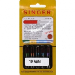 SINGER AGHI MACCHINA TESSUTI ASSORTITI BUSTA DA  10